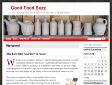 Tablet Screenshot of goodfoodbuzz.com